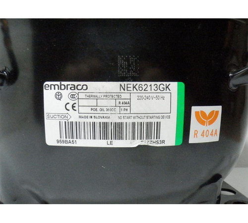 Компрессор Embraco NEK 6213 GK R404A 1093 W